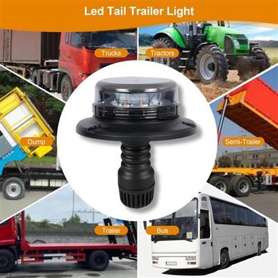 Smoked Lens Low Profile Beacon Light factory